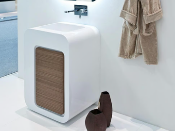 UNOPUNTOZERO - Floor-standing single vanity unit with drawers by LASA IDEA - view 2